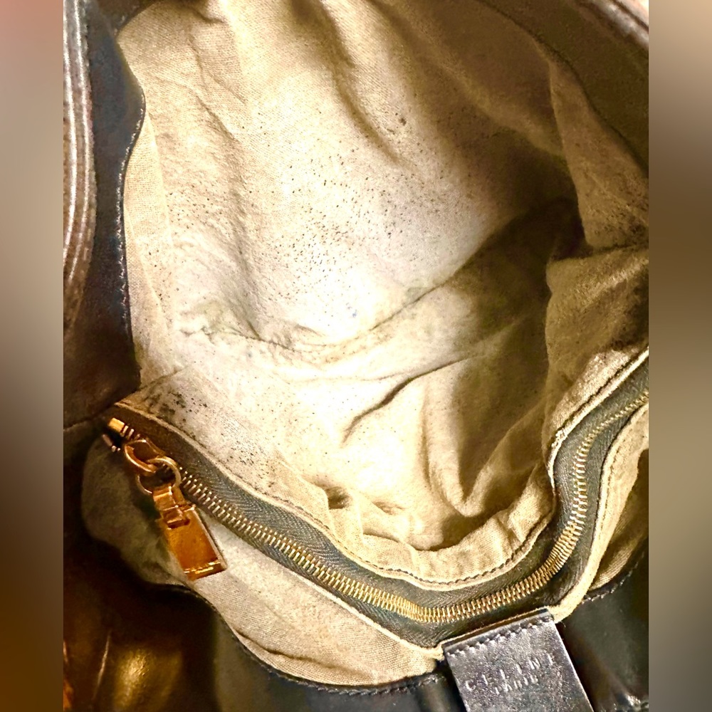 Celine SAC SEAU Leather Handbag-Vtge-Good Preowned Condition-w/Original Dust Bag - Picture 13 of 15